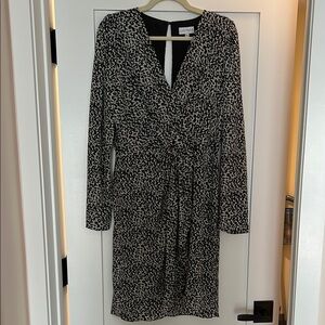 Lucy Paris Black and White Long Sleeve Dress